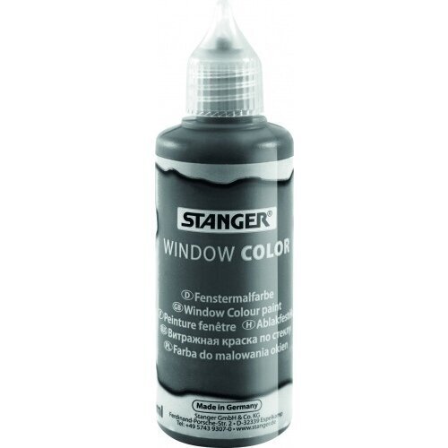 Stanger aknavärv-liim Window color 80 ml, hall hind ja info | Kirjatarbed | kaup24.ee