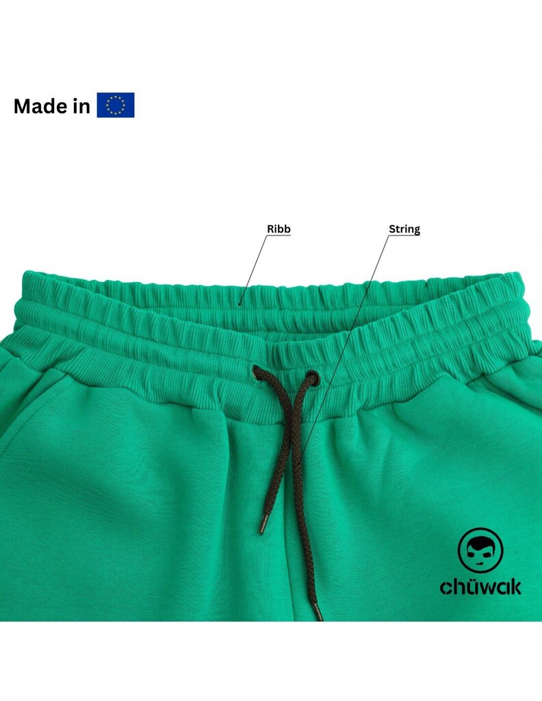 Dressipüksid Unisex Buggy Pants Exquisite Line Kelly Green, roheline hind ja info | Meeste spordiriided | kaup24.ee