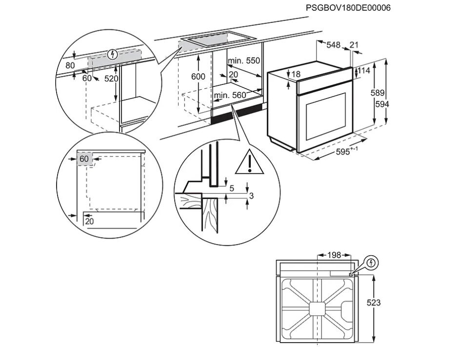 AEG BFP6202M SteamBake 6000 hind ja info | Ahjud | kaup24.ee