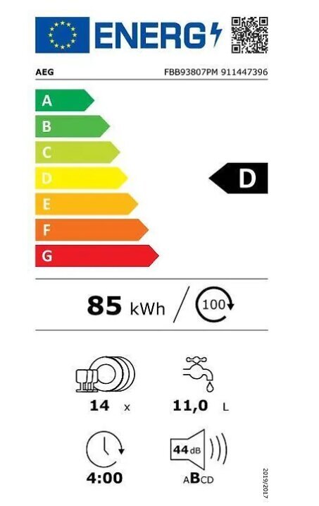 AEG FBB93807PM 9000 цена и информация | Nõudepesumasinad | kaup24.ee