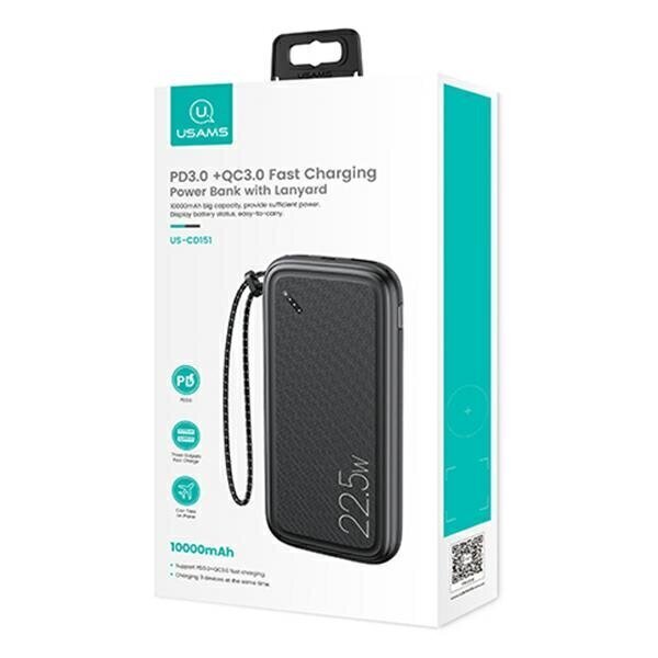 Usams PB56 10KCD15101 US-CD154 10000mAh цена и информация | Akupangad | kaup24.ee