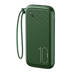 USAMS Powerbank PB56 10000mAh 2xUSB | USB-C | MicroUSB Fast Charge zielony| dark green 10KCD15003 (US-CD150) цена и информация | Зарядные устройства Power bank | kaup24.ee