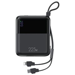 USAMS Powerbank PB69 10000mAh 22.5W QC3.0+PD Fast Charge Digital Display czarny|black 10KCD18601 (US-CD186) цена и информация | Зарядные устройства Power bank | kaup24.ee