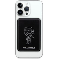 Karl Lagerfeld Powerbank indukcyjny KLPBMKIOTTGK 5W 3000mAh czarny|black Ikonik MagSafe цена и информация | Зарядные устройства Power bank  | kaup24.ee