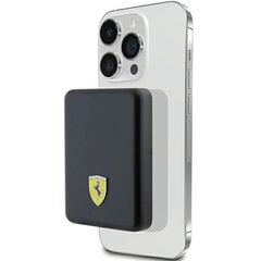 Ferrari Powerbank FEPB5MNCAK 15W 5000mAh czarny|black Metal Logo MagSafe цена и информация | Зарядные устройства Power bank  | kaup24.ee