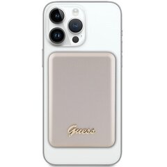 Guess Powerbank indukcyjny 15W GUPBM5ALGSGD 5000mAh złoty|gold MagSafe Metal Script Logo цена и информация | Зарядные устройства Power bank | kaup24.ee