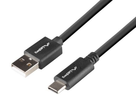 LanbergUSB-C (M) -USB-A (M) 1,8 m BOX QC 3.0 цена и информация | Mobiiltelefonide kaablid | kaup24.ee