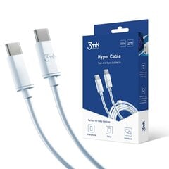 Accessories - 3mk Hyper Cable C to C 2m 100W цена и информация | Кабели для телефонов | kaup24.ee