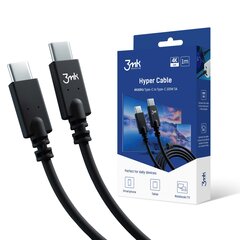 Accessories - 3mk Hyper Cable 4k60Hz 1m 100W C to C цена и информация | Кабели для телефонов | kaup24.ee