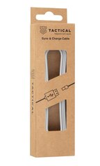 Tactical Smooth Thread Cable USB-A|Lightning 2m White цена и информация | Кабели для телефонов | kaup24.ee