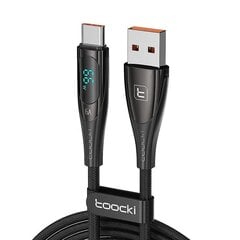 Toocki Charging Cable USB A-C 1m 66W (Black) цена и информация | Кабели для телефонов | kaup24.ee