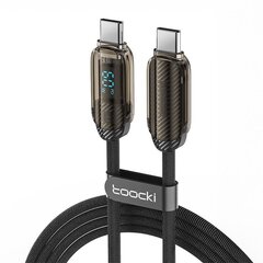 Toocki Charging Cable C-C, 1m, PD 60W (Grey) цена и информация | Кабели для телефонов | kaup24.ee