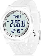 Wifort Digital Watches Мужчины женщины, 5 атм для водонепроницаемых наручных часов с EL фоновым освещением с двойным часовым поясом. B086YL1XTD цена и информация | Мужские часы | kaup24.ee