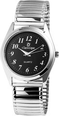 Classique Men's Watch Black Analog Analog The Nearnably Steal Train Taven лента ленты Quartz. B07R7D4TZG цена и информация | Мужские часы | kaup24.ee