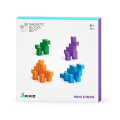 Магнитные блоки серии PIXIO® Mini Dinos цена и информация | Конструкторы и кубики | kaup24.ee