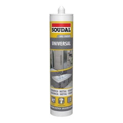 Silikoon Soudal 115927, 280 ml, universaalne hind ja info | Isolatsiooni- ja tihendus pakkematerjal | kaup24.ee