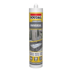 Silikoon Soudal 115924, 280 ml, universaalne hind ja info | Isolatsiooni- ja tihendus pakkematerjal | kaup24.ee