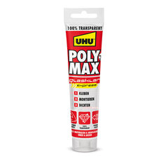 Герметик / Клей UHU 6310615 Poly Max Cristal Express Прозрачный 115 g цена и информация | Изоляционный и уплотняющий упаковочный материал | kaup24.ee