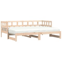 Кровать vidaXL, 80x200 см, черный цена и информация | Кровати | kaup24.ee