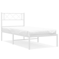 Voodiraam vidaXL, 75x190 cm, valge цена и информация | Кровати | kaup24.ee