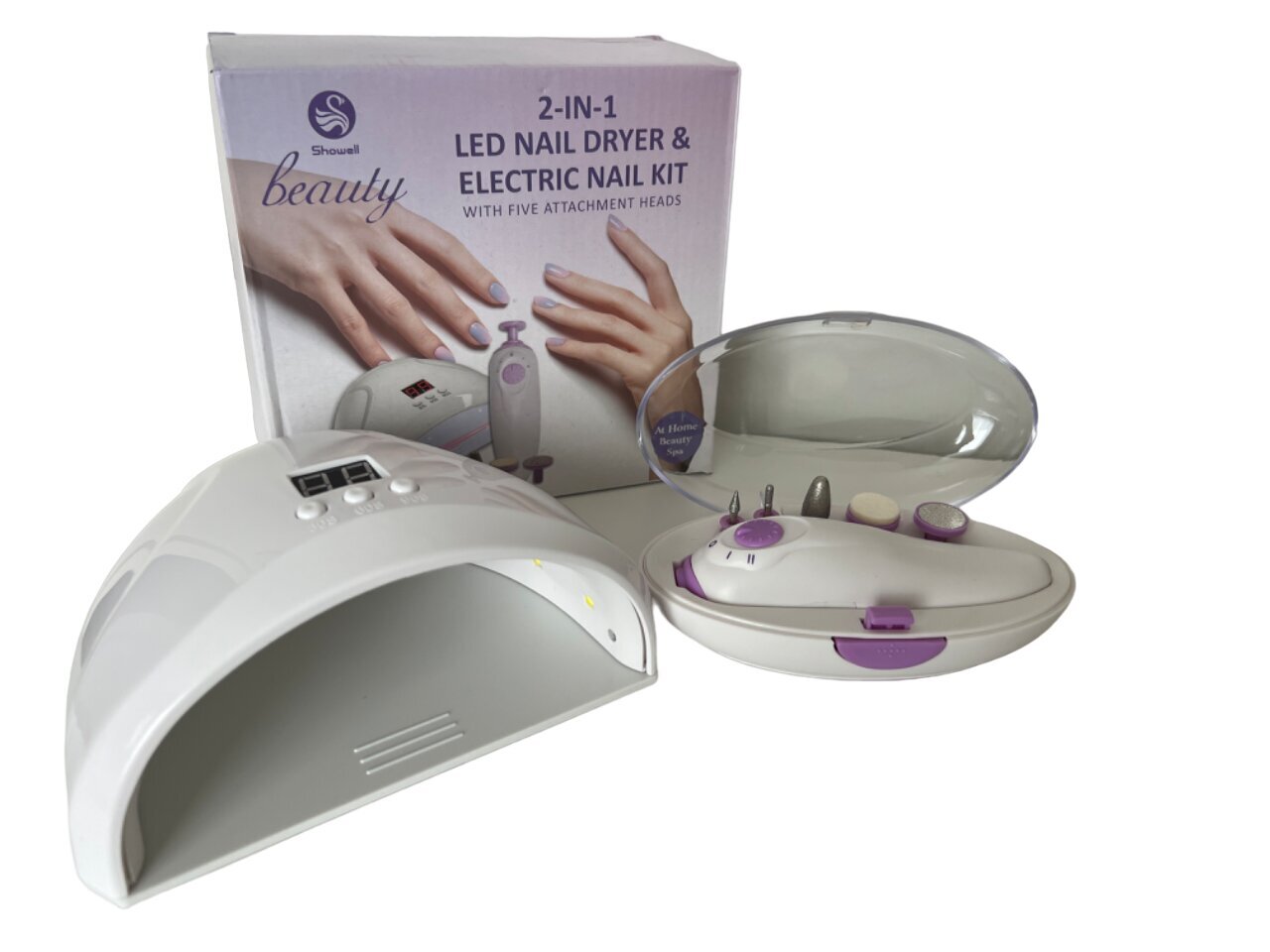 Komplekt 2in1 Led lamp ja küünepuur hind ja info | Maniküüri, pediküüri tarvikud | kaup24.ee