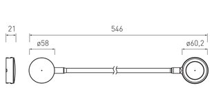 LED lamp Chicago, valge hind ja info | LED ribad | kaup24.ee