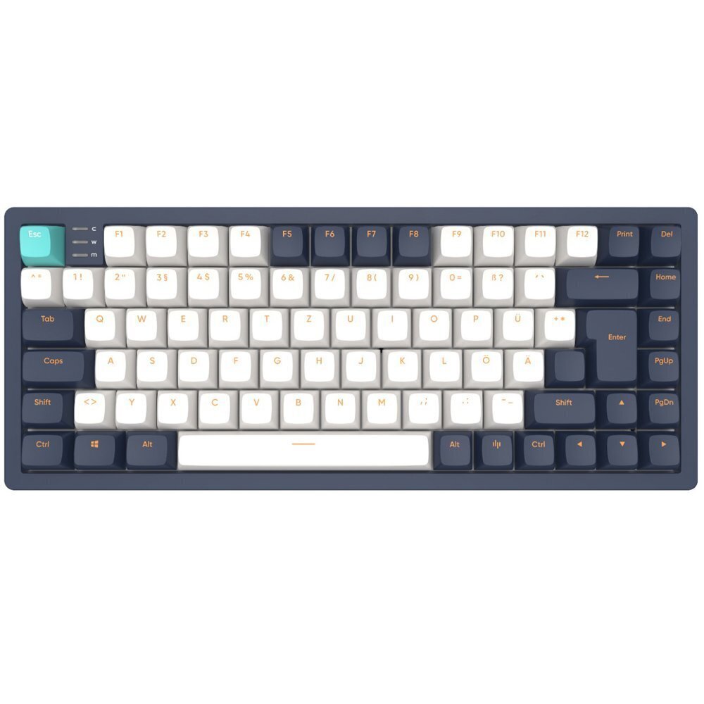 Dark Project KD83A Blue-White, G3MS Sapphire Switch, UK/DE/AT/ES/IT/FI/NO/SE/DK цена и информация | Klaviatuurid | kaup24.ee