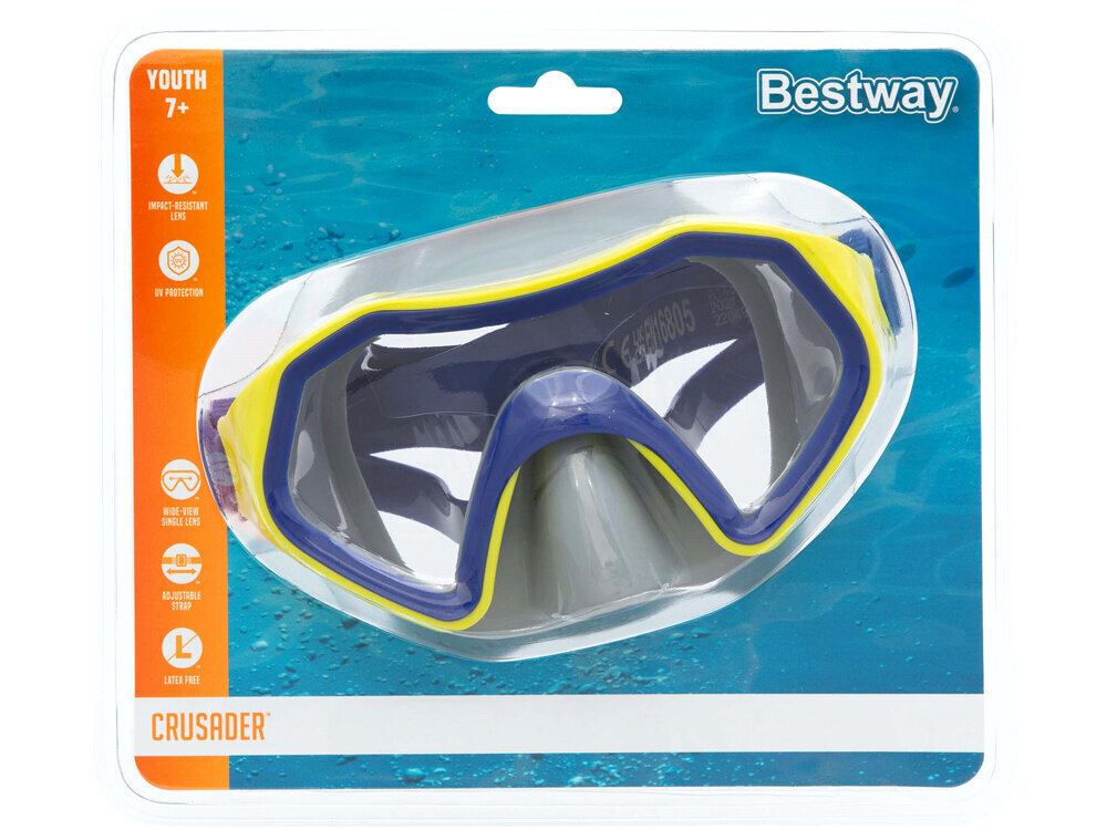 Ujumismask Bestway Crusader, sinine hind ja info | Ujumisprillid | kaup24.ee