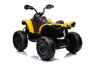 Ühekohaline laste elektriline neljarattaline ATV DK-CA002, kollane hind ja info | Laste elektriautod | kaup24.ee