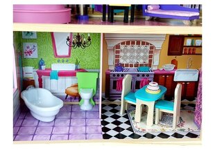 Трехэтажный деревянный кукольный домик "Стелла" цена и информация | Игрушки для девочек | kaup24.ee