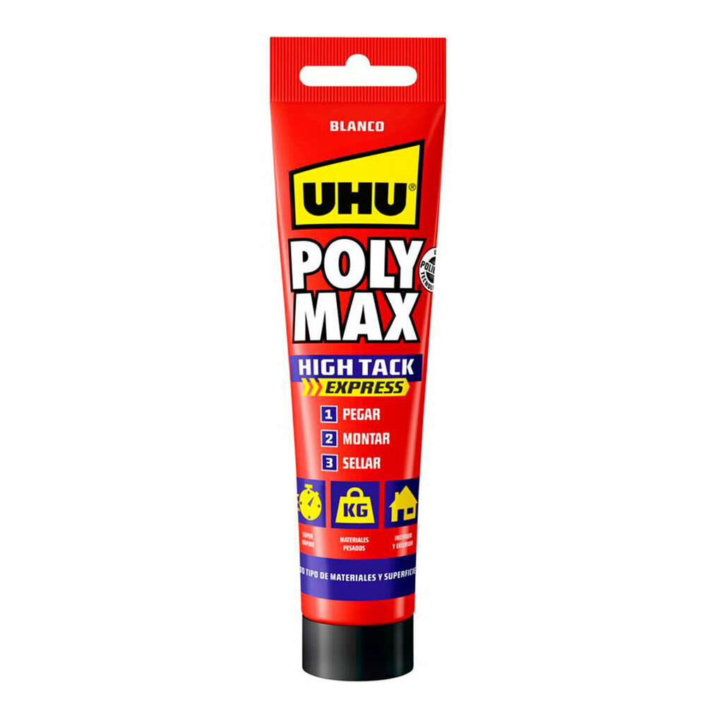 Liim - hermeetik Uhu Poly Max High Tack Epress 6312920, 165 g цена и информация | Isolatsiooni- ja tihendus pakkematerjal | kaup24.ee