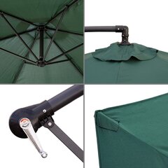 Пляжный зонт Monty Алюминий Зеленый 270 cm цена и информация | Зонты, маркизы, стойки | kaup24.ee