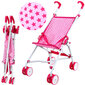 Nukukäru, roosad tähed hind ja info | Tüdrukute mänguasjad | kaup24.ee