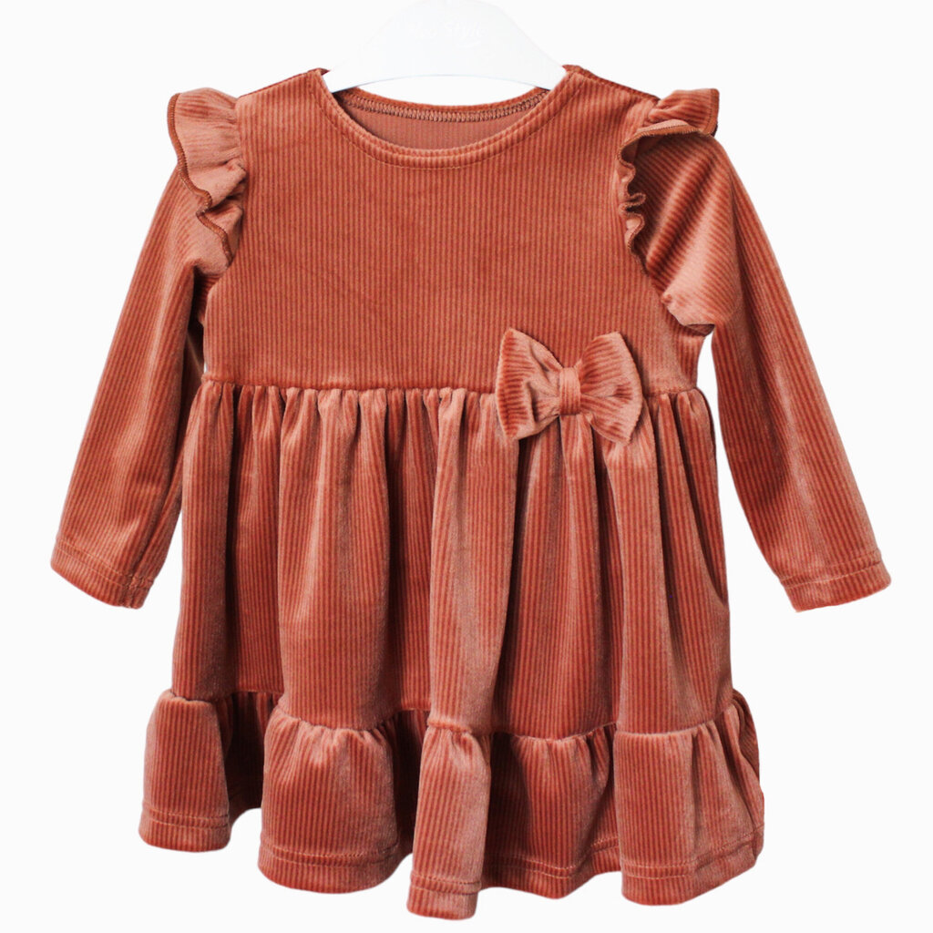 Tüdrukute kleit, pruun hind ja info | Tüdrukute kleidid | kaup24.ee