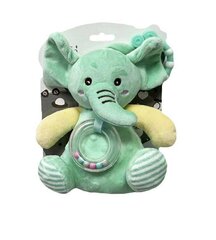Beebi mänguasi 18 cm, roheline elevant hind ja info | Imikute mänguasjad | kaup24.ee