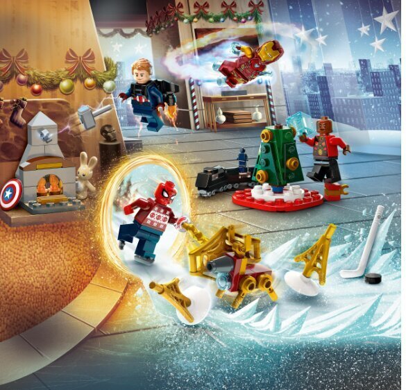 76267 LEGO Marvel Super Heroes advendikalender ja padjakass hind ja info | Klotsid ja konstruktorid | kaup24.ee