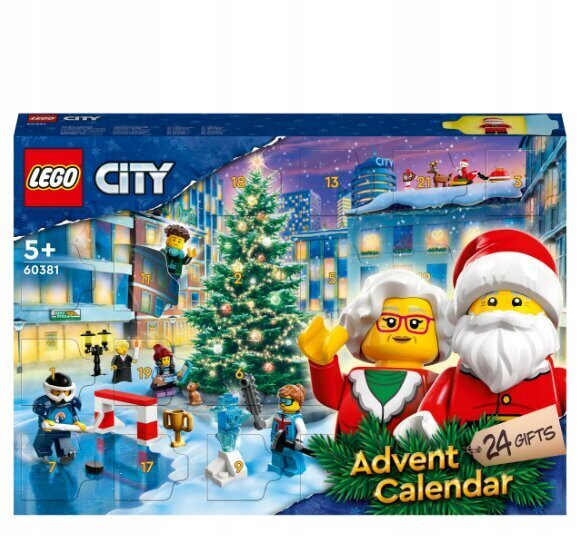 60381 LEGO City advendikalender ja padjakass hind ja info | Klotsid ja konstruktorid | kaup24.ee
