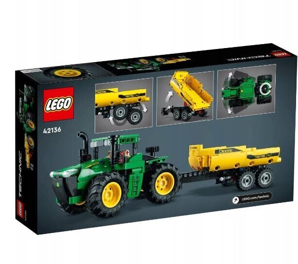 42136 LEGO Technic John Deere traktori 4WD ja pehme padi Cat, 50 cm hind ja info | Klotsid ja konstruktorid | kaup24.ee