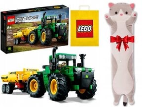 42136 LEGO Technic John Deere traktori 4WD ja pehme padi Cat, 50 cm цена и информация | Конструкторы и кубики | kaup24.ee