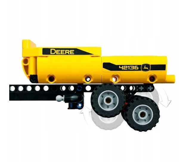 42136 LEGO Technic John Deere traktori 4WD ja pehme padi Cat, 50 cm hind ja info | Klotsid ja konstruktorid | kaup24.ee