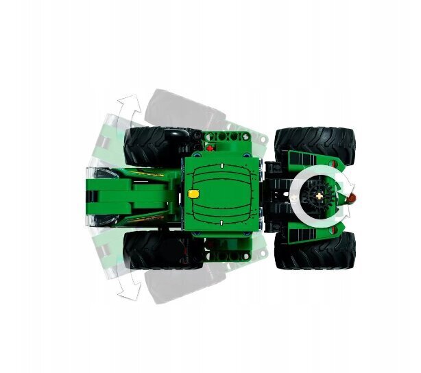 42136 LEGO Technic John Deere traktori 4WD ja pehme padi Cat, 50 cm цена и информация | Klotsid ja konstruktorid | kaup24.ee