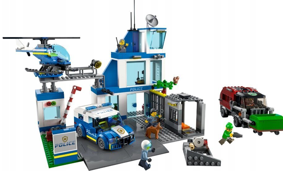 60316 LEGO City politseijaoskond ja plüüsist padjakass, 50 cm hind ja info | Klotsid ja konstruktorid | kaup24.ee