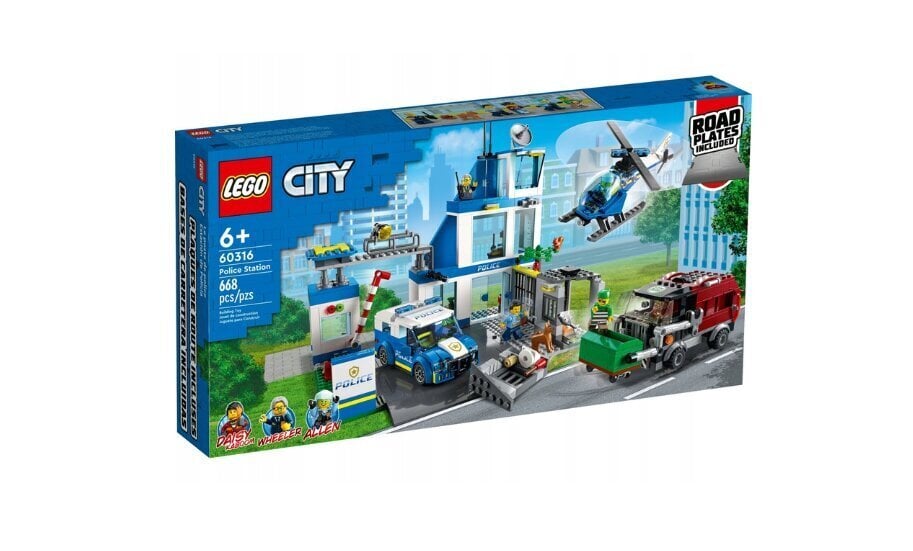 60316 LEGO City politseijaoskond ja plüüsist padjakass, 50 cm hind ja info | Klotsid ja konstruktorid | kaup24.ee