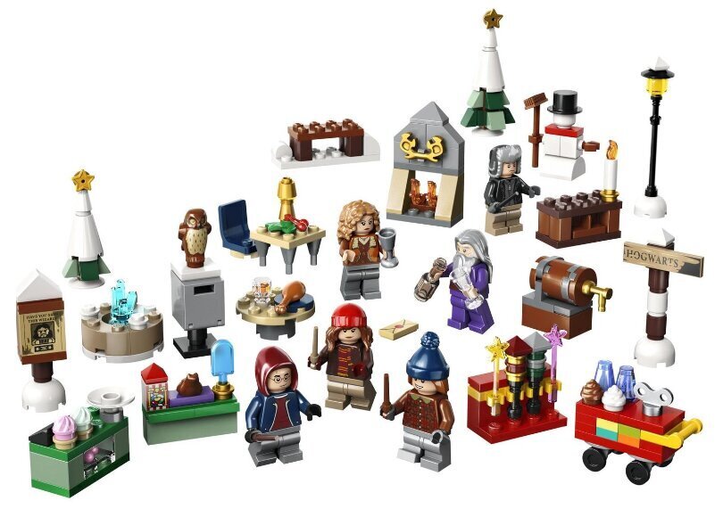 76418 LEGO Harry Potteri advendikalender ja plüüsist padjakass, 50 cm hind ja info | Klotsid ja konstruktorid | kaup24.ee