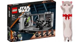 75324 LEGO Star Wars Darkstorm Attack ja pehme padjakass, 50 cm hind ja info | Klotsid ja konstruktorid | kaup24.ee