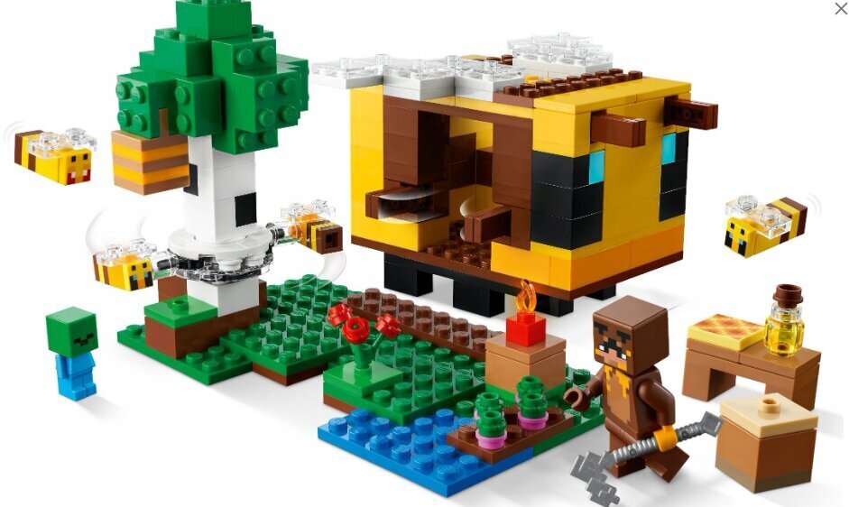 21241 LEGO Minecrafti mesipuu ja plüüsist padjakass цена и информация | Klotsid ja konstruktorid | kaup24.ee