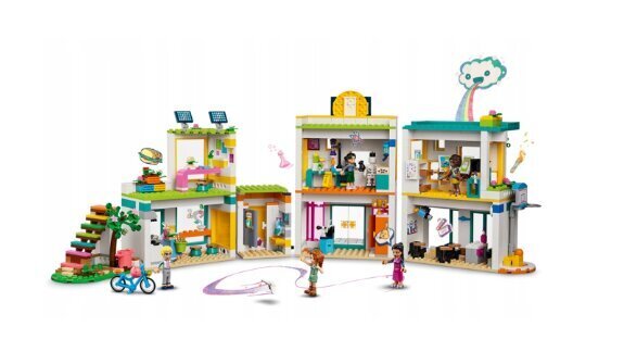 41731 LEGO Friends Heartlake'i rahvusvaheline kool ja plüüsist padjakass цена и информация | Klotsid ja konstruktorid | kaup24.ee