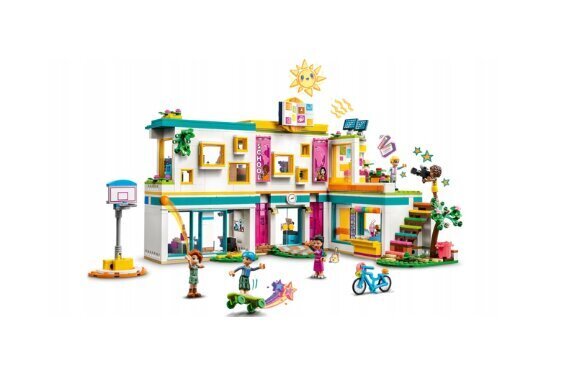 41731 LEGO Friends Heartlake'i rahvusvaheline kool ja plüüsist padjakass hind ja info | Klotsid ja konstruktorid | kaup24.ee