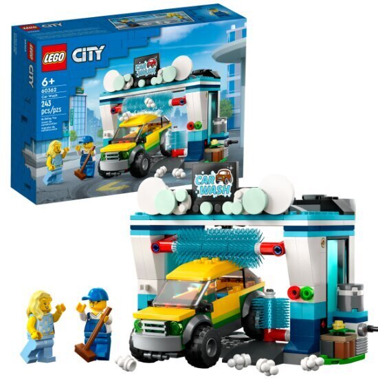 60362 LEGO City paberist autopesula 6315792 LEGO VP kott ja pehme padjakass цена и информация | Klotsid ja konstruktorid | kaup24.ee