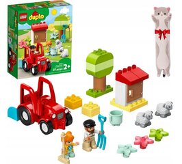 10950 LEGO Duplo traktori ja põllumajandusloomade ning kasside plüüsipadi hind ja info | Klotsid ja konstruktorid | kaup24.ee